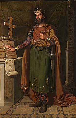 El rei visigot Recared es converteix al cristianisma