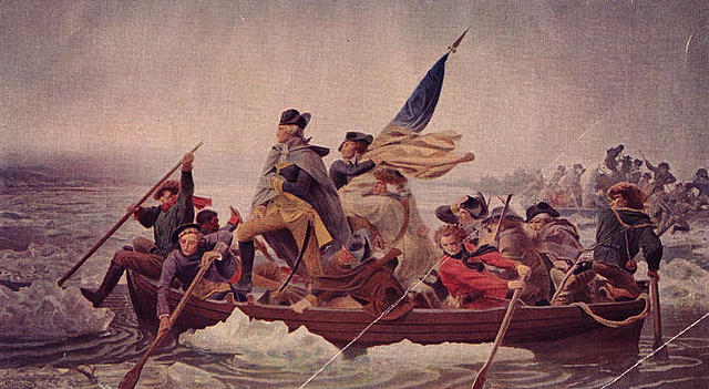George Washington Crosses the Delaware / Ο Τζορτζ Ουάσιγκτον διασχίζει τον ποταμό Ντελαγουέαρ