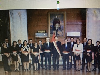 Juramentación  de nuevo gabinete ministerial de Del Solar