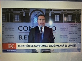 Del Solar solicita al Congreso presentar una cuestión de confianza