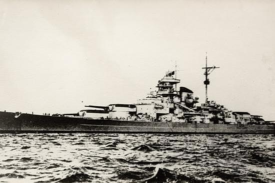 The British ship Hood is sunk by Germany's Bismarck