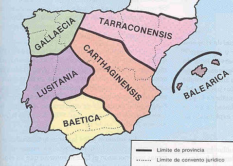 Última división provincial en Hispania