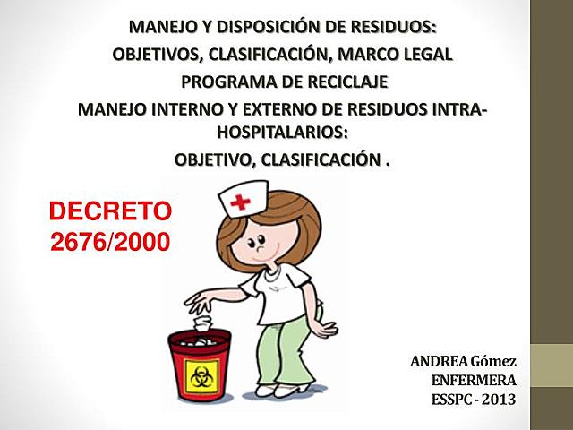 DECRETO 2676 DE 2000