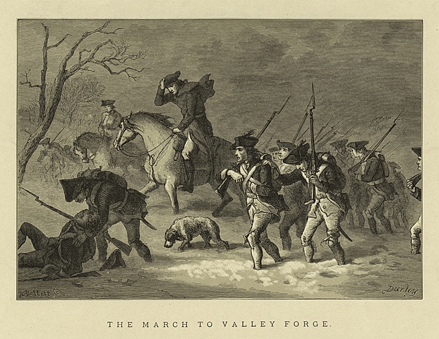 continental army wintering at valley forge