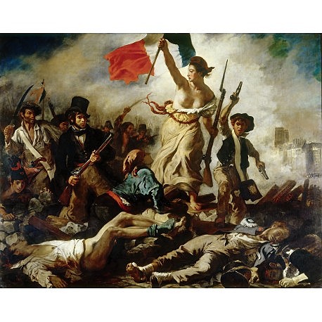 La Libertad guiando al pueblo, Eugene Delacroix