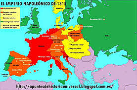 Máxima extensión del imperio napoleónico
