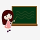 Pngtree cartoon teacher cartoon blackboard learn learning characters png image 382869