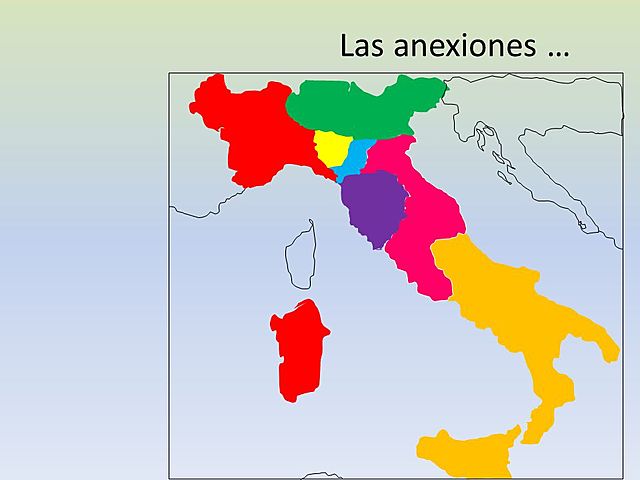 Anexiones de Lombardía, Toscana, Parma y Módena
