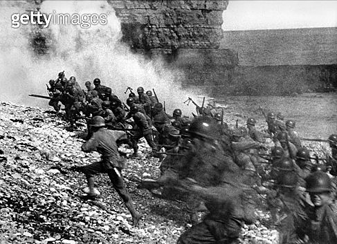 Allied troops land in Normandy