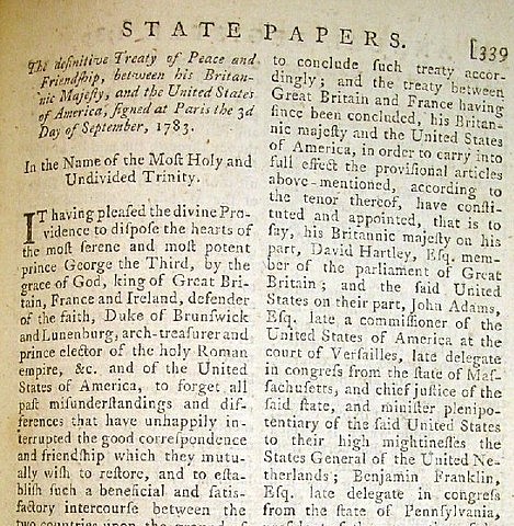 Negociar tratado de paz con inglaterra