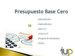 Presupuesto Base Cero