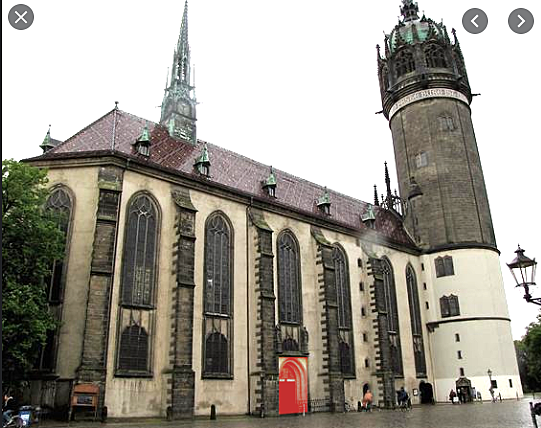Martin Luther Nails the 95 Thesis on the Door of the Wittenburg Church