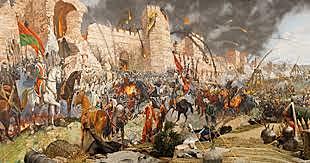 Constantinople falls to the Ottoman Empire