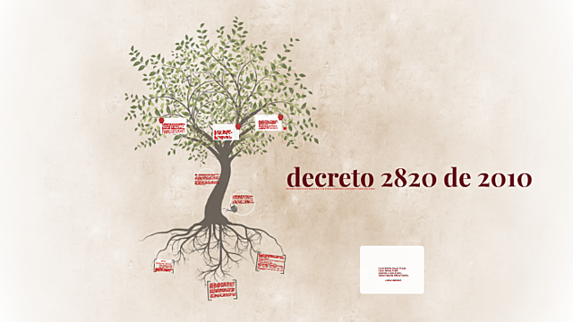 Decreto 2820  de 2010 de Licencias Ambientales