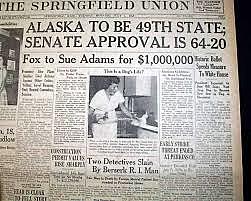 Alaska Becomes A State