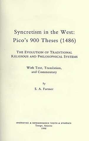 Pico Publishes His Collection Of 900 Treatises