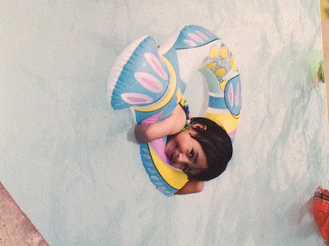 Logro de aprender a flotar