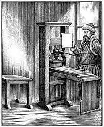 Johannes Gutenberg invents the printing press