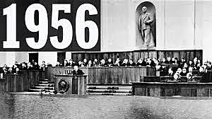 Nikita Khrushchev denounces Stalin