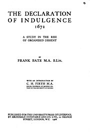 Declaration of Indulgence