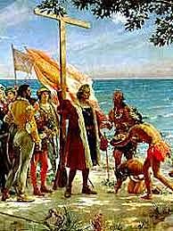 En Colom arriba a les Americas.