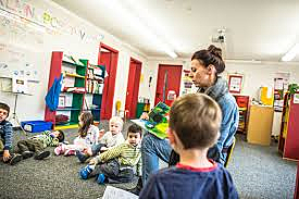 Das erste mall im Kindergarten