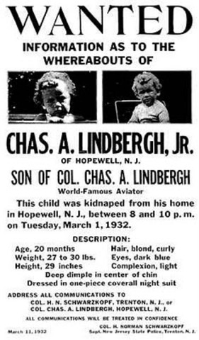 Charles Lindbergh's 20month Old Son is kidnapped