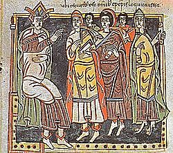 El rei visigot Recared es converteix al cristianisme