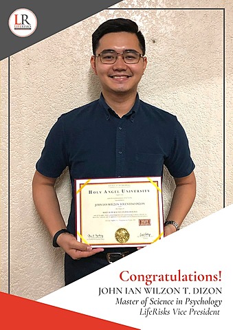 LR Vice President graduates in his Master's degree studies