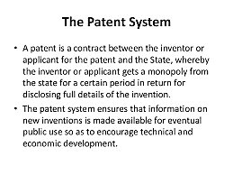Patent System