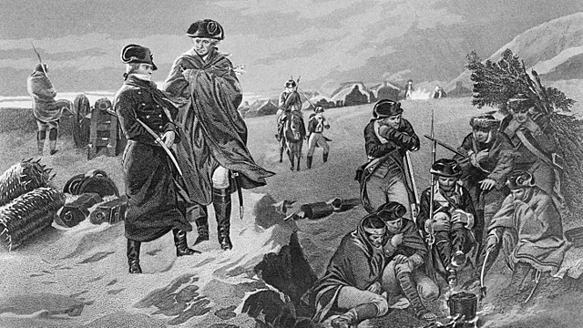 Continental Army Wintering at Valley Forge