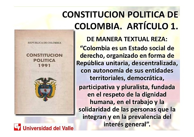 Constitución Política de Colombia.