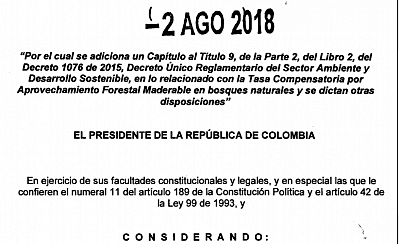 Decreto No. 1390 de 2018