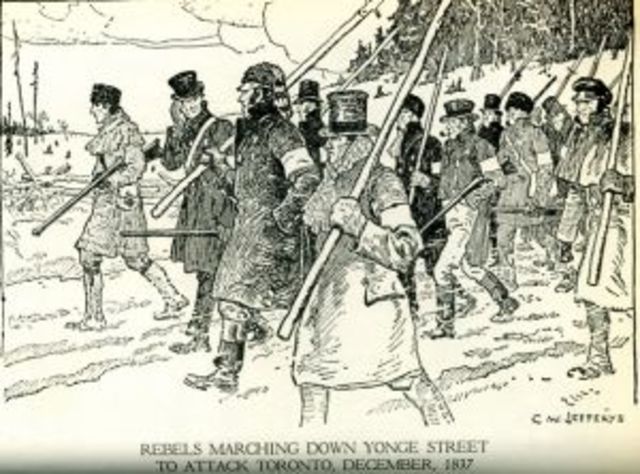 Rebels march Yonge St.