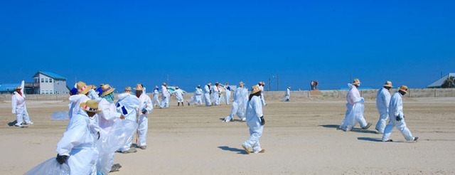 Most oil has been cleaned up