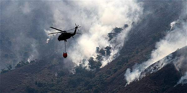 NOTICIA: Controlado el incendio en Villa de Leyva.