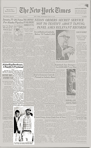 Khan overthrows Zahir Shah