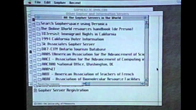 Lanzamiento de Gopher