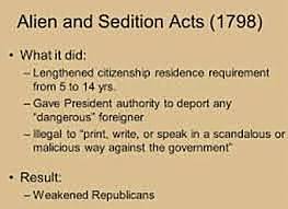Alien and Sedition Acts