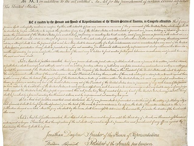 ALIEN and SEDITION ACTS