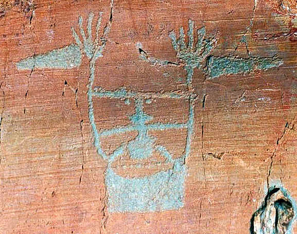 Peintures rupestre dans la Vallée des Merveilles