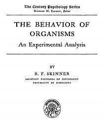 PUBLICACIÓN DEL PRIMER LIBRO DE SKINNER