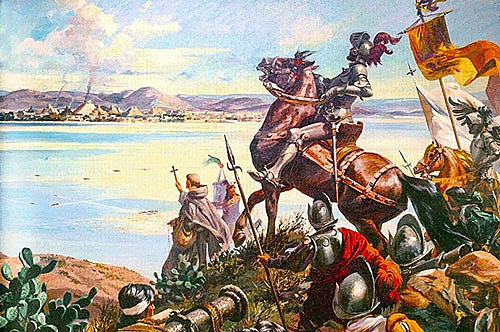 Expedición de conquista hacia México-Tenochtitlan.