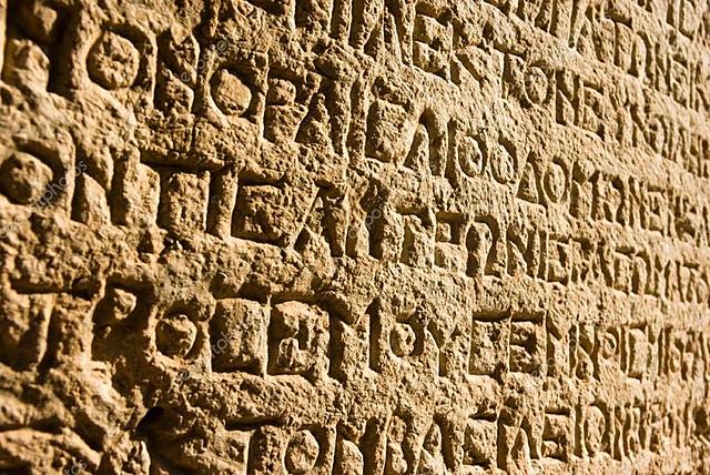 Appearance of writing.