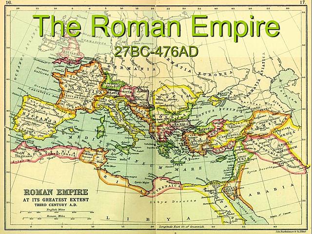 The Roman Empire (27BC to 476)- Roads