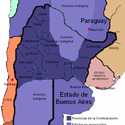 Timeline: argentina 1852-1862