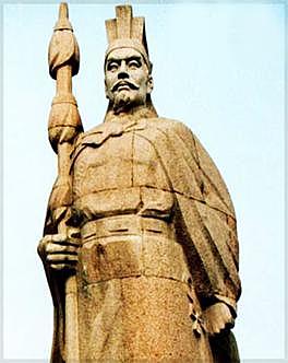 Han Emperor Wu the Great sends his emissary Zhang Qian to the west