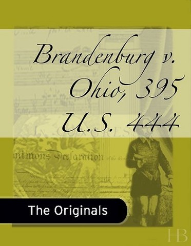 Brandenburg v. Ohio - Press