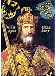 Karlomagno enperadore izendatzea.