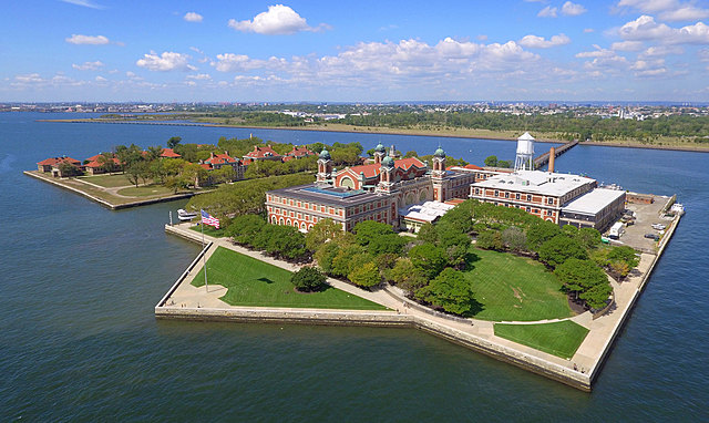 Ellis island is built